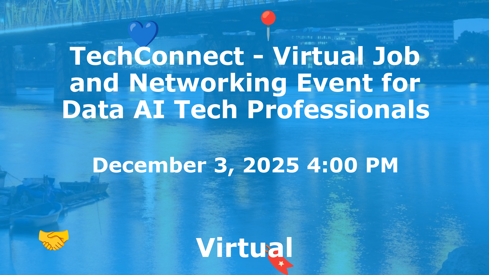 TechConnect - Virtual Job and Networking Event for Data AI Tech Professionals event image